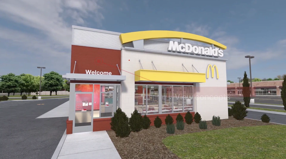 A 3D retail environment in ShopperMX.