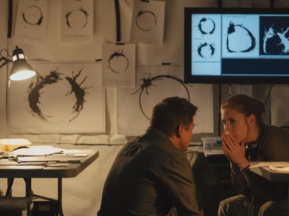 Arrival / screens on the science tent set.