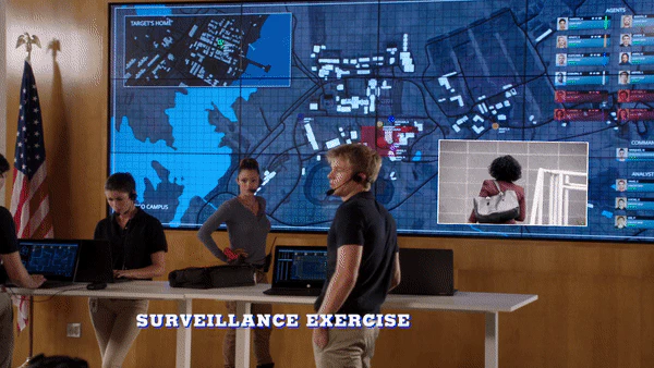 Quantico / screen props in use during a scene.